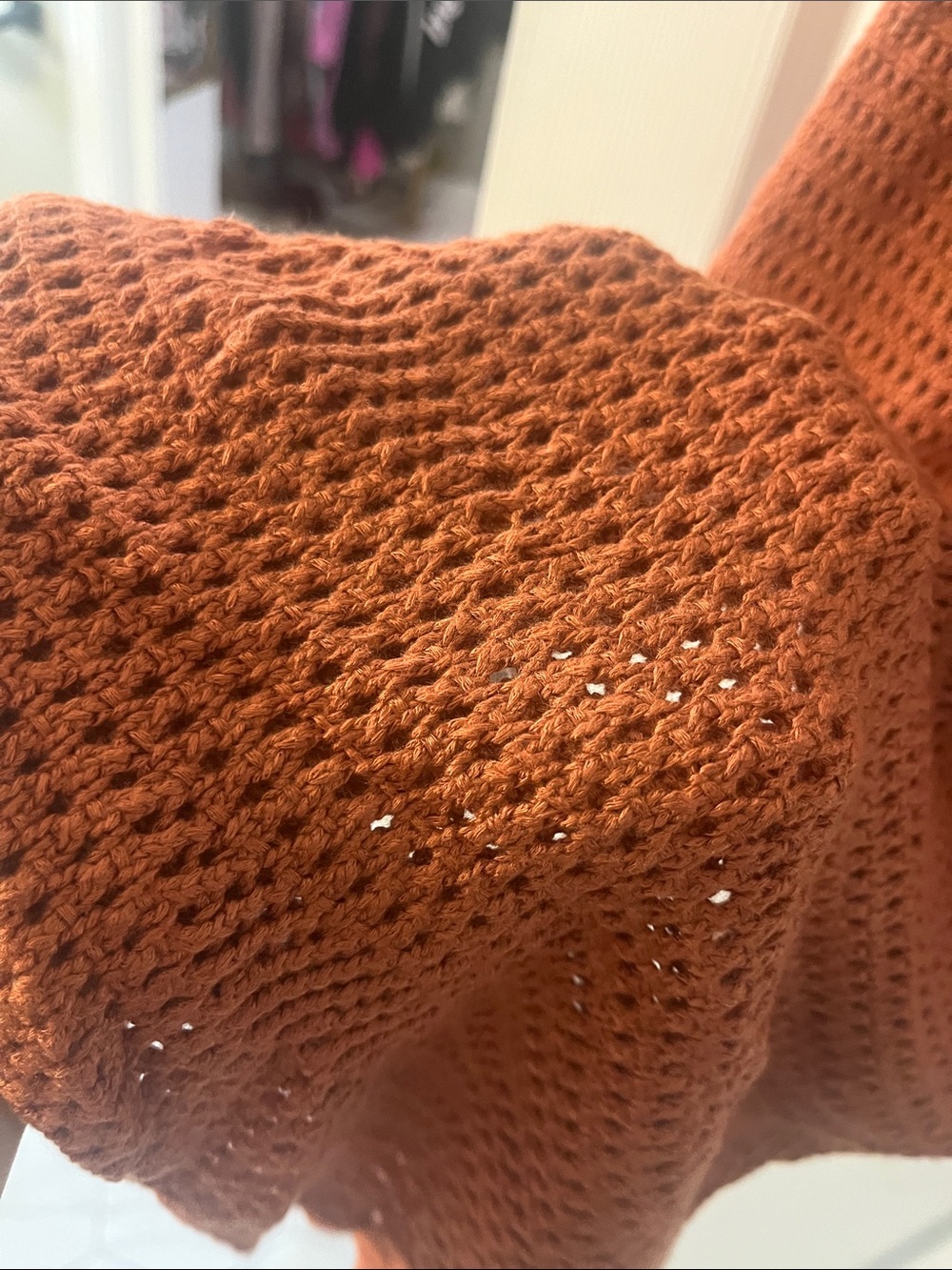 Steve Madden Orangish/tan Open-Knit Midi Dress - Picture 5 of 5